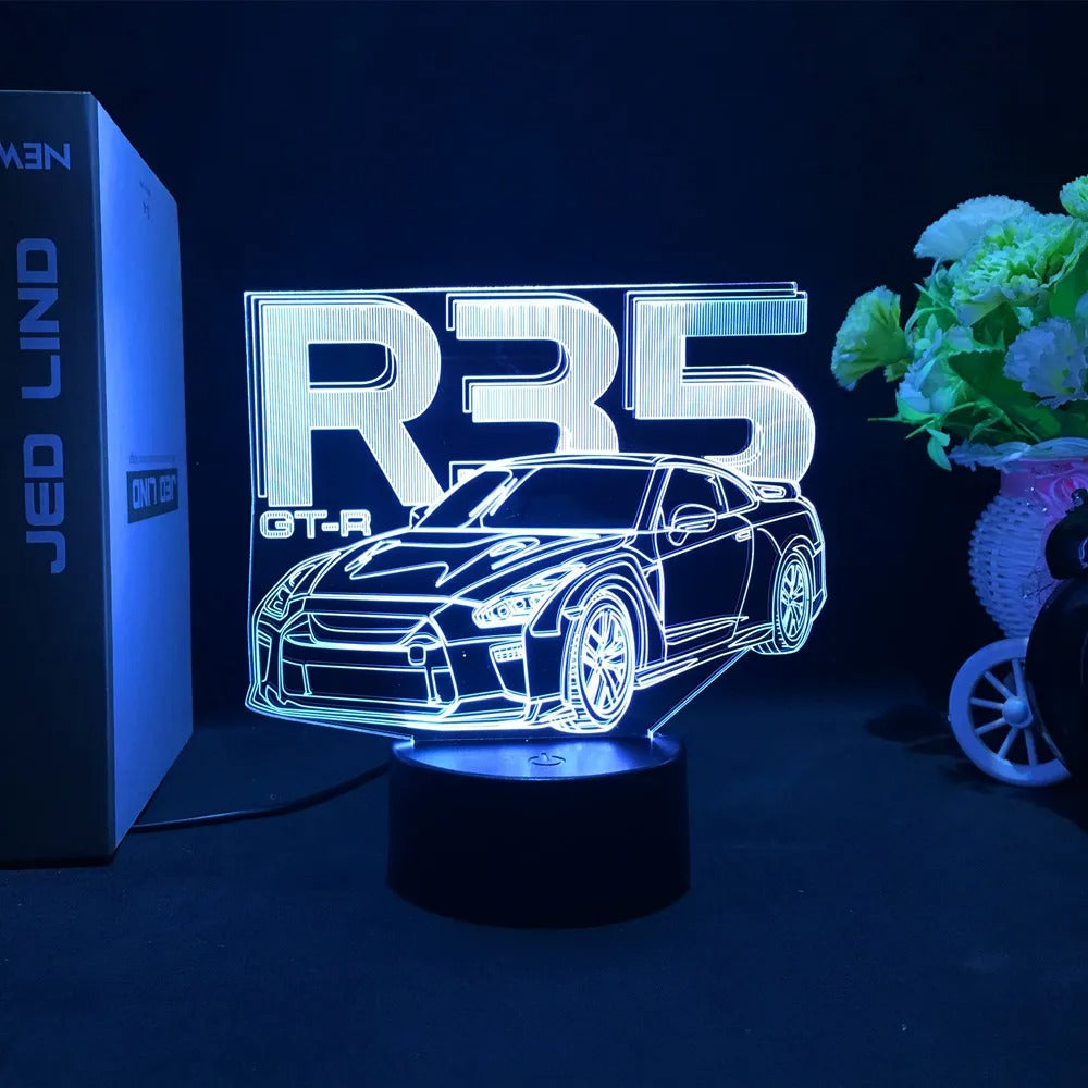 Feel the Speed at Home – Stunning 3D Sports Car LED Lamp!