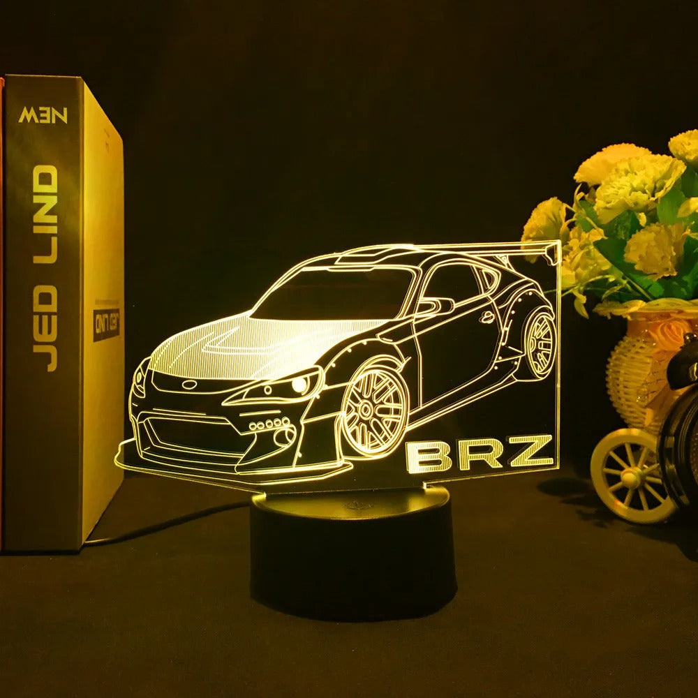 Feel the Speed at Home – Stunning 3D Sports Car LED Lamp!