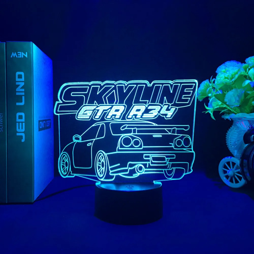 Feel the Speed at Home – Stunning 3D Sports Car LED Lamp!