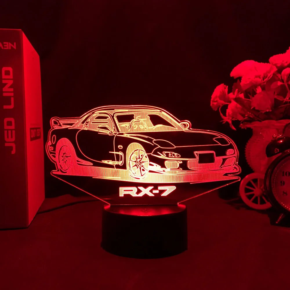 Feel the Speed at Home – Stunning 3D Sports Car LED Lamp!