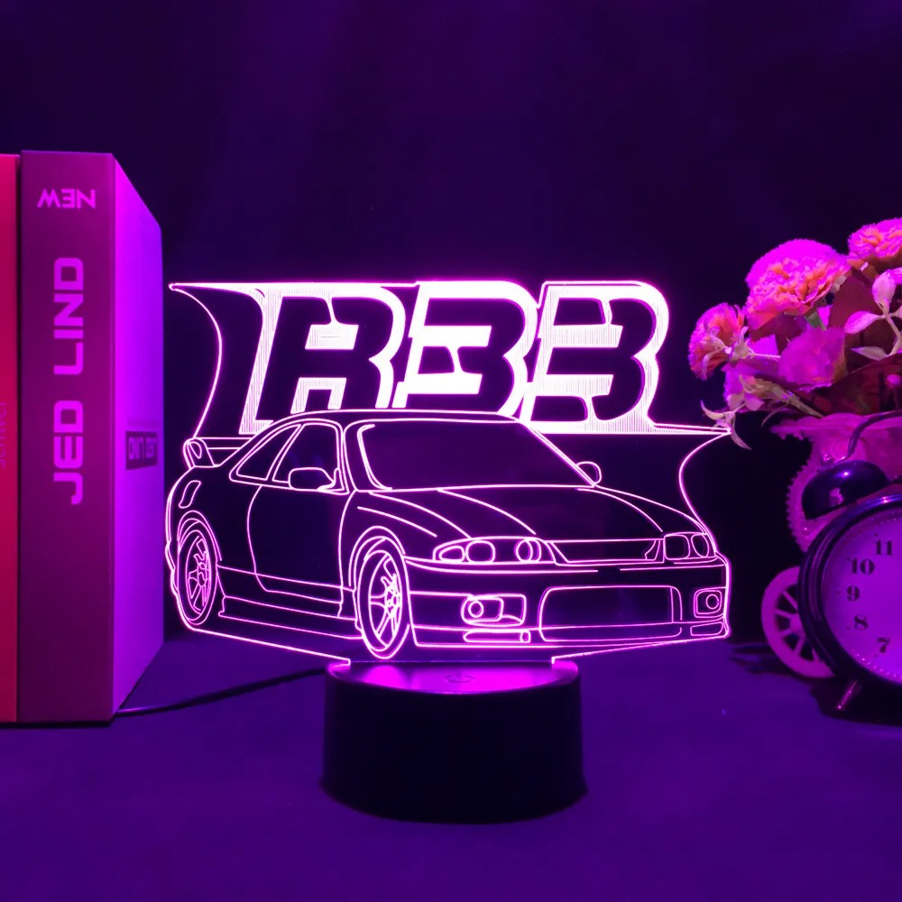 Feel the Speed at Home – Stunning 3D Sports Car LED Lamp!