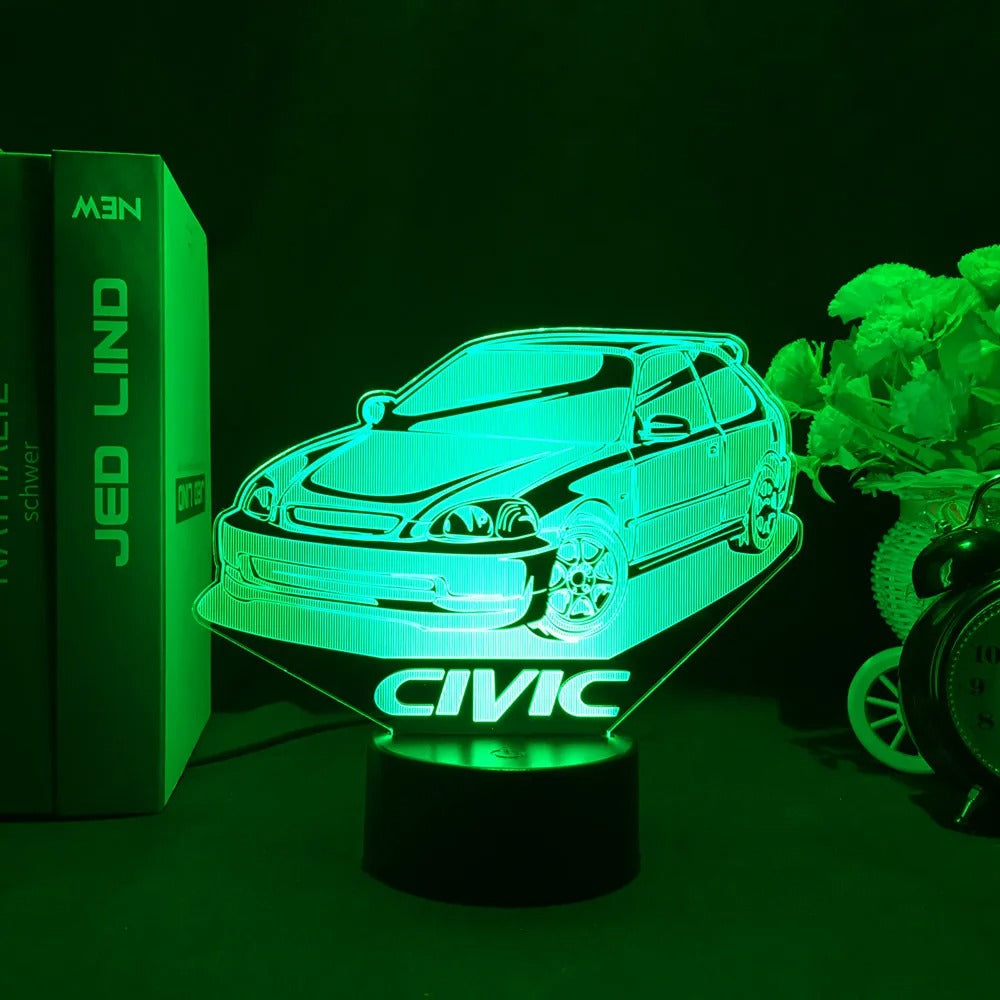 Feel the Speed at Home – Stunning 3D Sports Car LED Lamp!