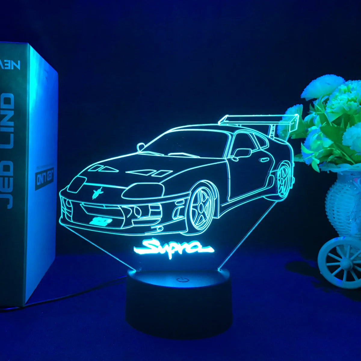 Feel the Speed at Home – Stunning 3D Sports Car LED Lamp!